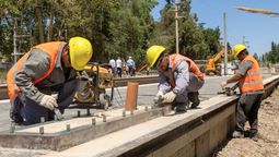 Avanzan las obras del Metrotranvía en Luján de Cuyo.