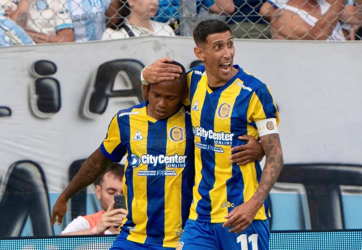 Ángel Di María abrió el marcador en la victoria de Rosario Central ante Racing.