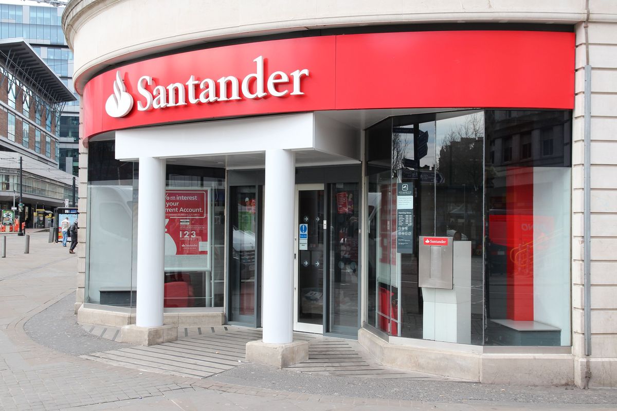 La sede del Banco Santander en Londres. La sede del Banco Santander en Londres.