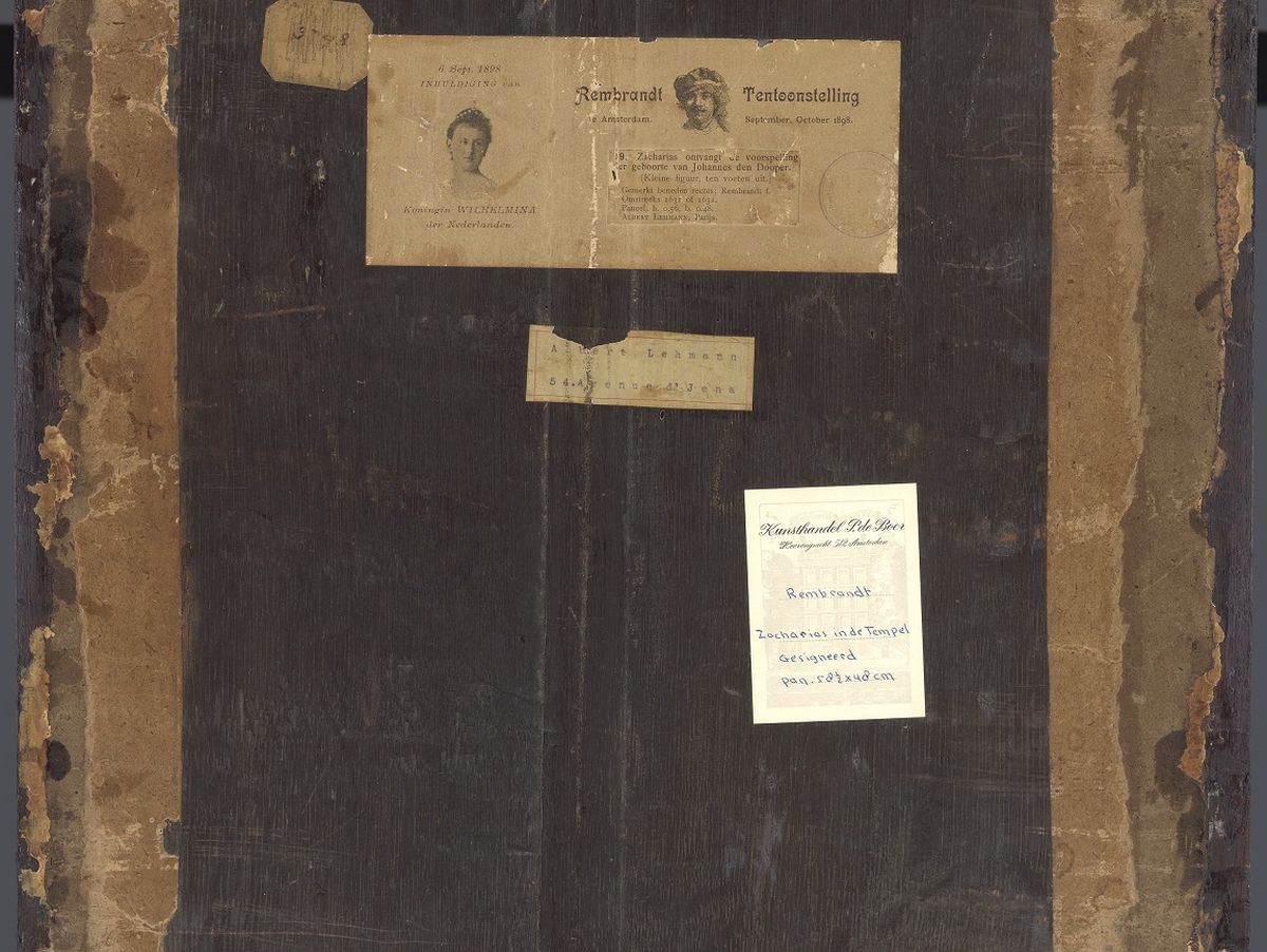 La autenticidad de la pintura fue confirmada en Amsterdam.