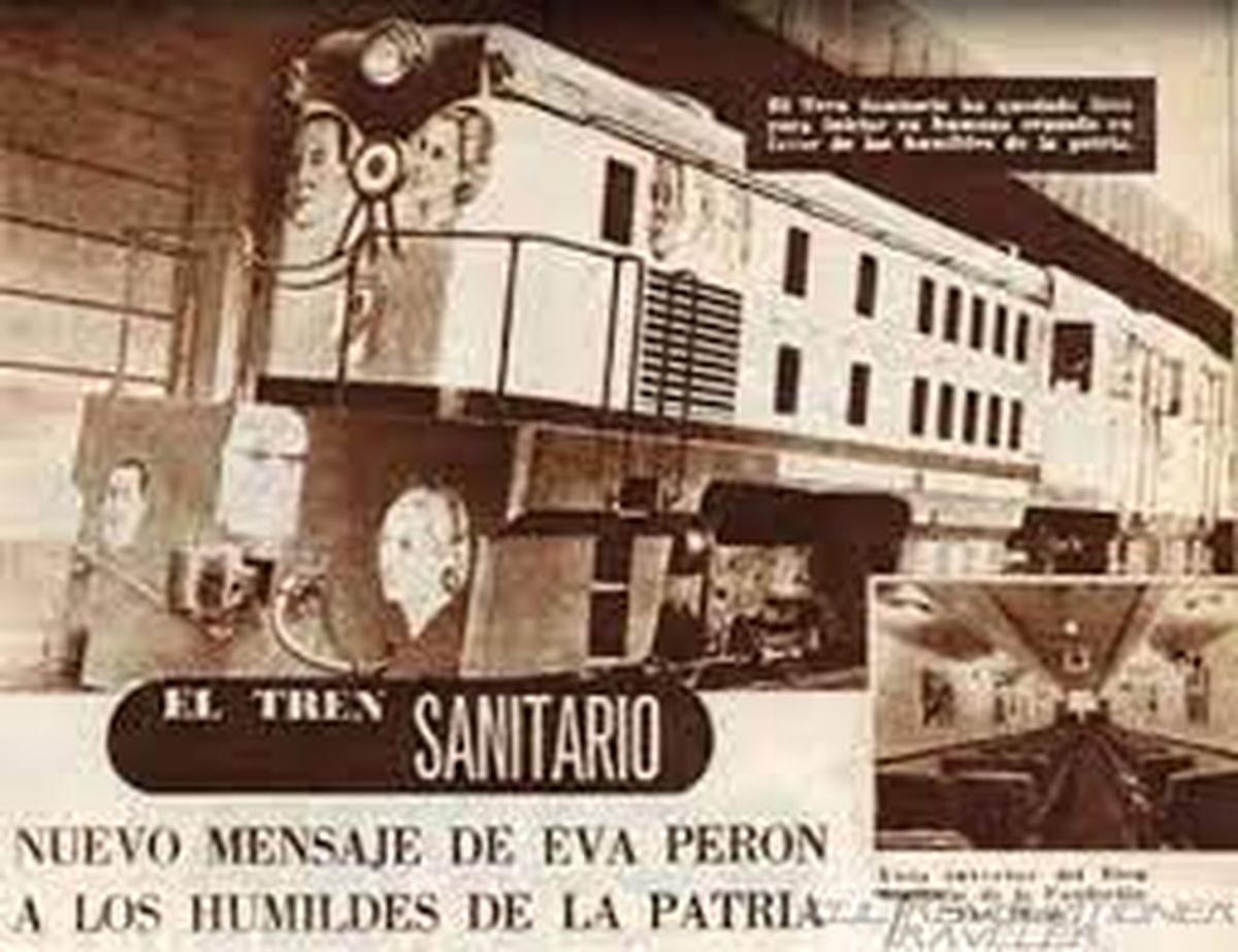 El Tren Sanitario, de Eva Perón. El Tren Sanitario, de Eva Perón.