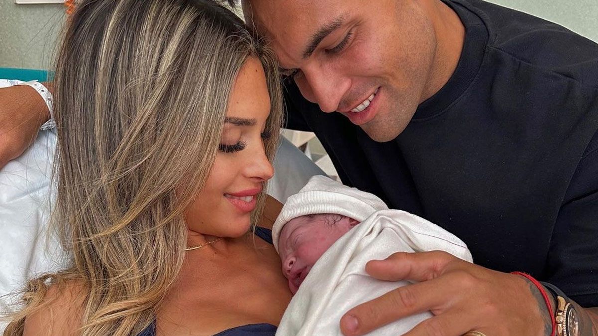 Agustina Gandolfo y Lautaro Martínez mostraron a Theo en las redes sociales.&nbsp;