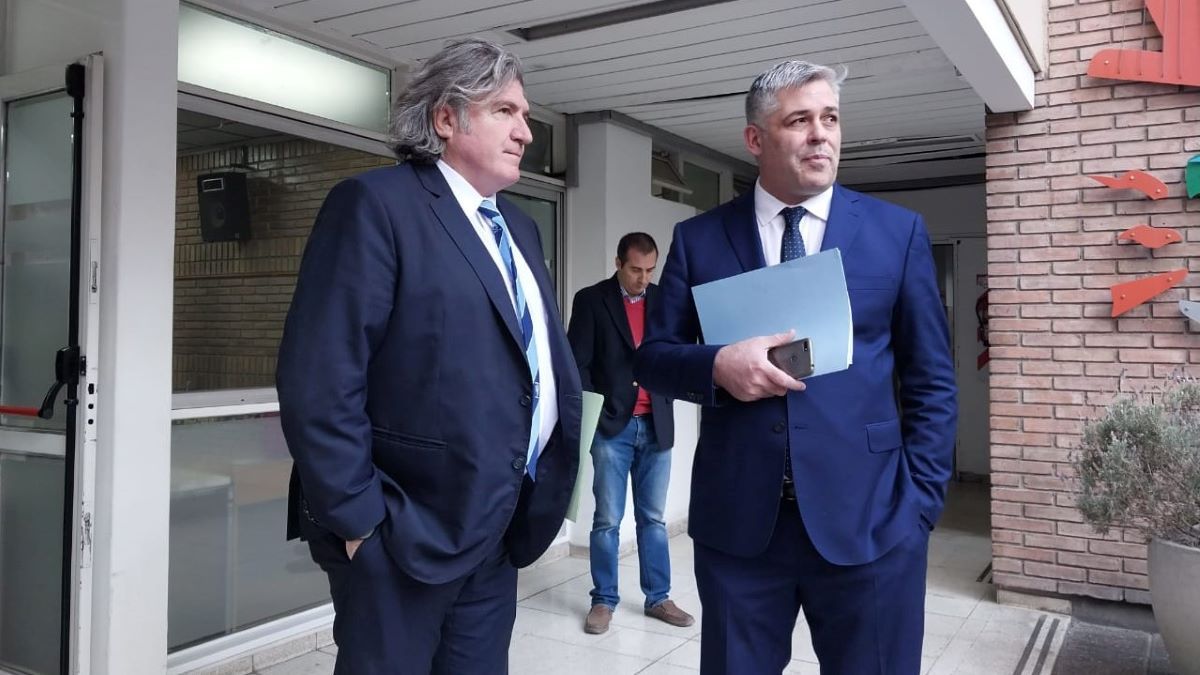 José Luis Ramón y Germán Gómez; los únicos dos diputados que alcanzaron a preguntar a D'Agostino.