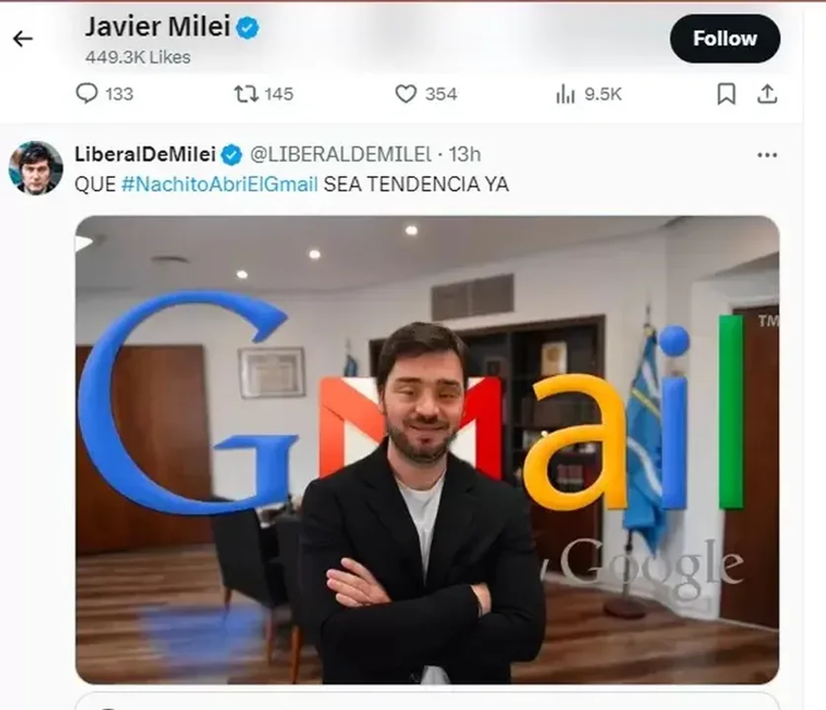 El presidente de la Nación El presidente de la Nación