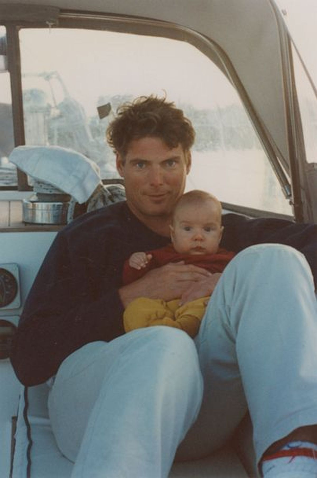 Christopher Reeve y su hijo Will. Christopher Reeve y su hijo Will.