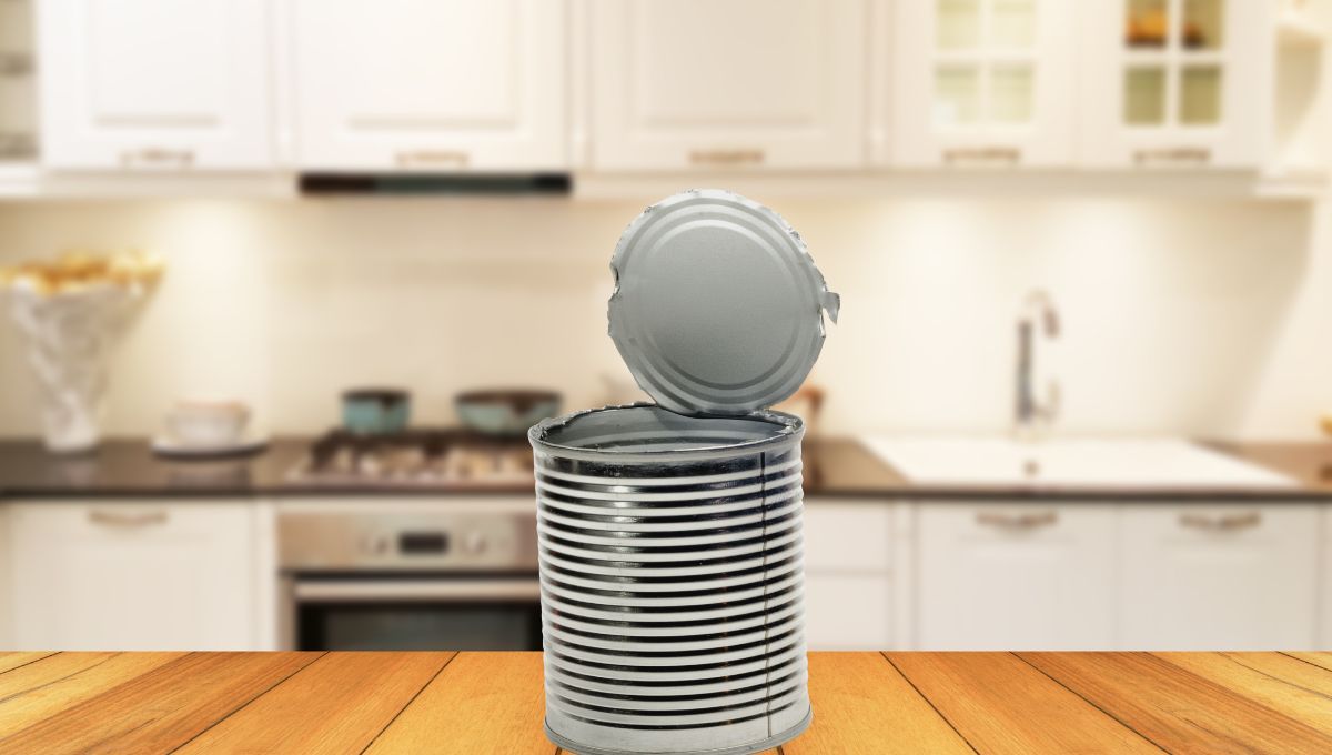 El truco perfecto para abrir una lata sin abrelatas.&nbsp;