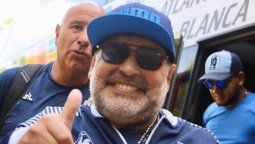 Maradona agradeció el apoyo de la gente de Gimnasia en las elecciones
