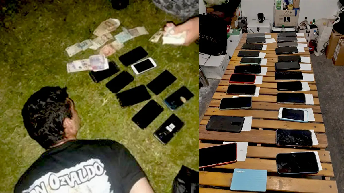 Robo de celulares. Devolvieron cientos de celulares robados en Cosquín Rock.