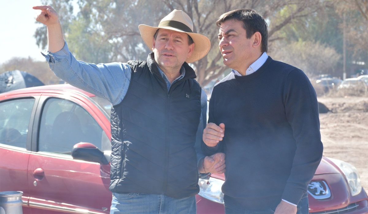 Roberto Righi recibió a Omar De Marchi en Lavalle y le dio su apoyo para ser gobernador de Mendoza.
