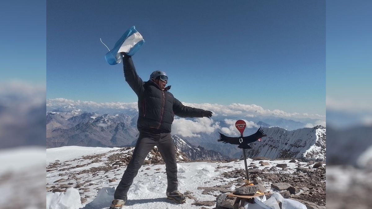 Tato Mayorga, el bombero de Lavalle que lleva 45 cumbres en el Aconcagua. Tato Mayorga, el bombero de Lavalle que lleva 45 cumbres en el Aconcagua.