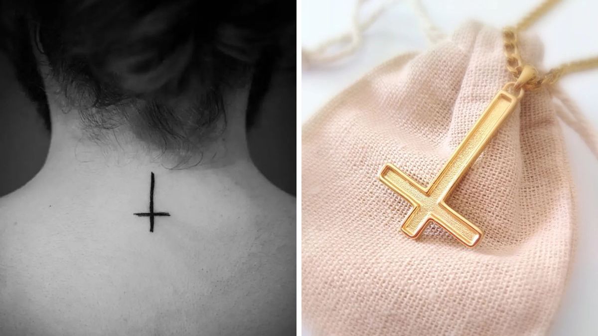 Qué significado tiene una cruz invertida o dada vuelta