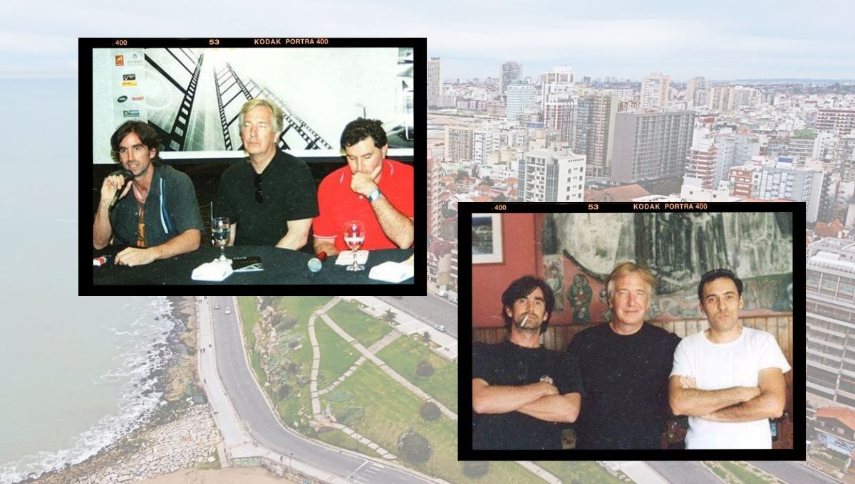 Alan Rickman durante su visita en Argentina.&nbsp;