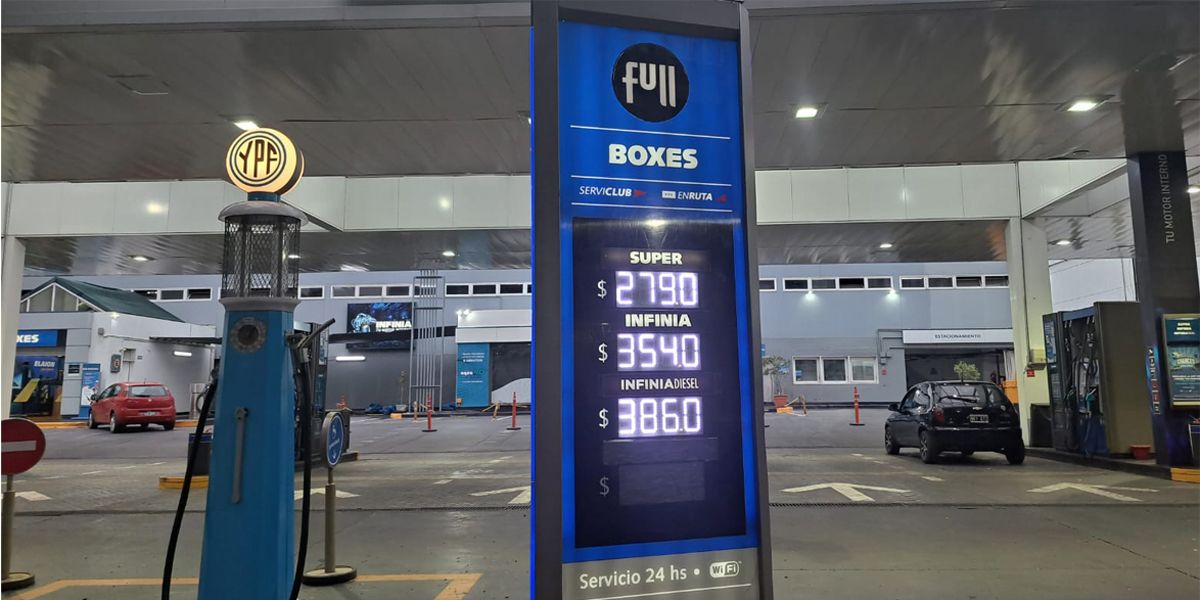 Aumento de combustibles en&nbsp; YPF.