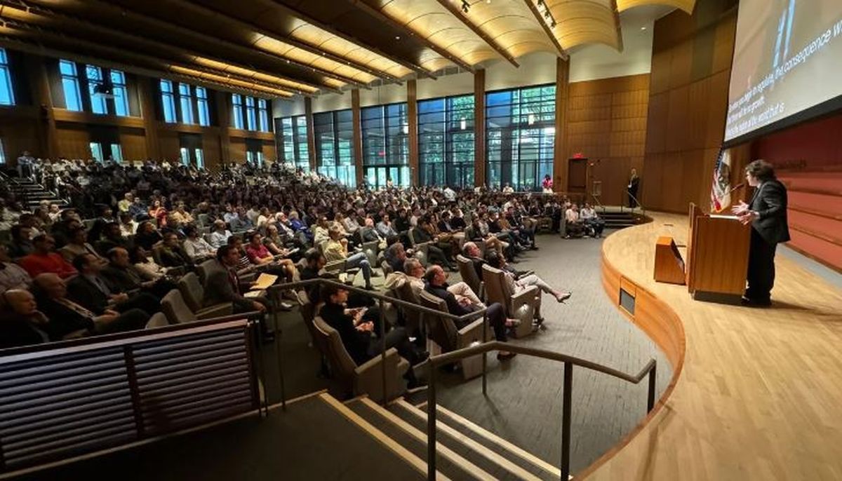 Javier Milei disertó en una universidad de Estados Unidos.