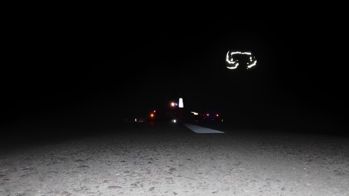 La escena de la tragedia vial en San Carlos.