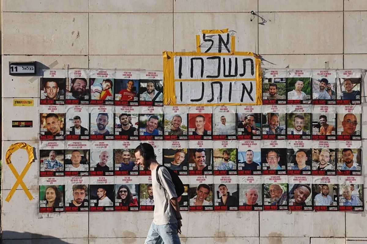 Fotografías de los rehenes israelíes en poder de Hamás en Gaza