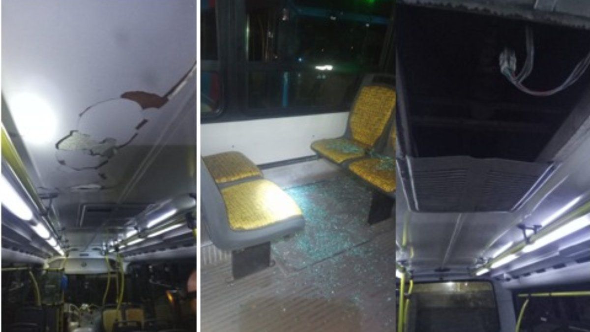 Los daños en el transporte público tras los festejos por la victoria ante Croacia en el Mundial Qatar 2022.