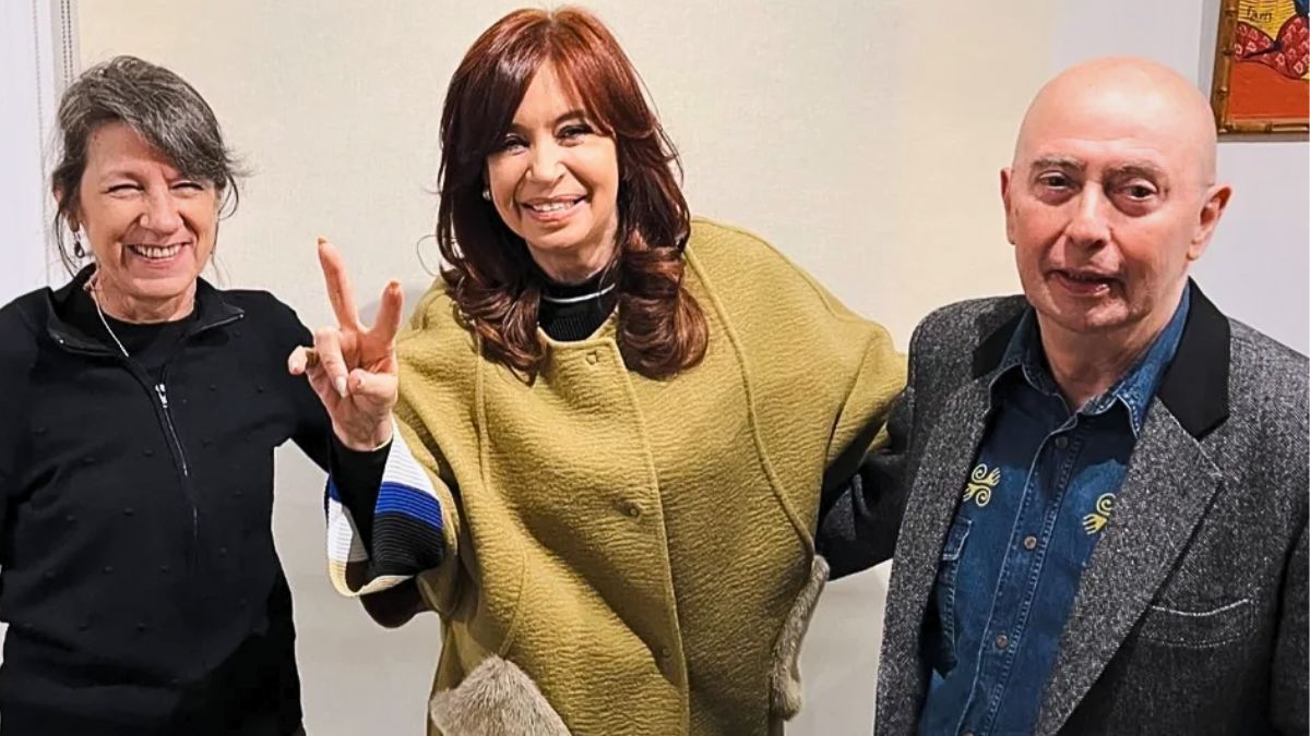 Viru Solari, Cristina Kirchner y Carlos Indio Solari.&nbsp;