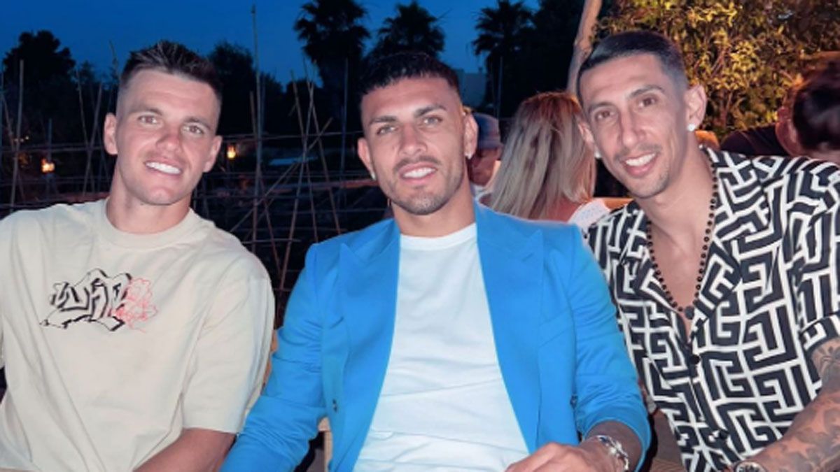 Di María, Lo Celso y Paredes comparten sus vacaciones en Ibiza