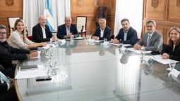 El Consejo de Mayo se reunió en Casa Rosada. Allí estuvo Alfredo Cornejo.