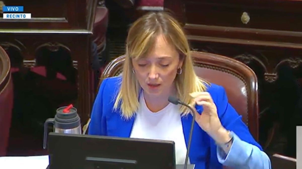 Anabel Fern&aacute;ndez Sagasti, la mendocina de la oposici&oacute;n en la C&aacute;mara de Senadores. Se debate el Presupuesto 2026.