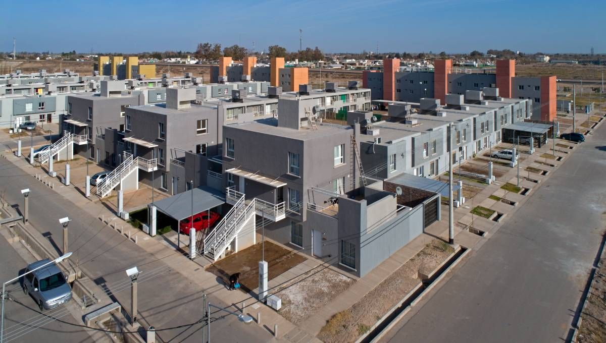 Uno de los emprendimientos del Procrear en Mendoza. Uno de los emprendimientos del Procrear en Mendoza.