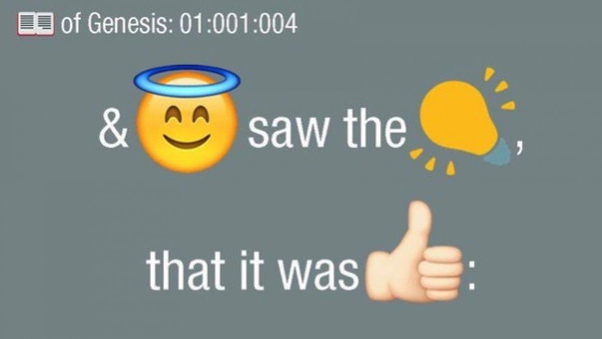 La Biblia, el libro más traducido del mundo, ahora también tiene su versión en emojis