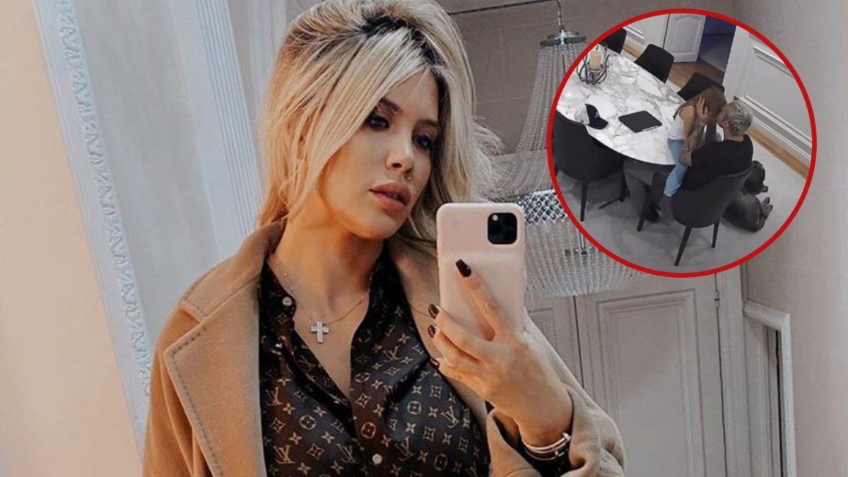 Los videos de la cámara de seguridad de Wanda y Mauro Icardi.