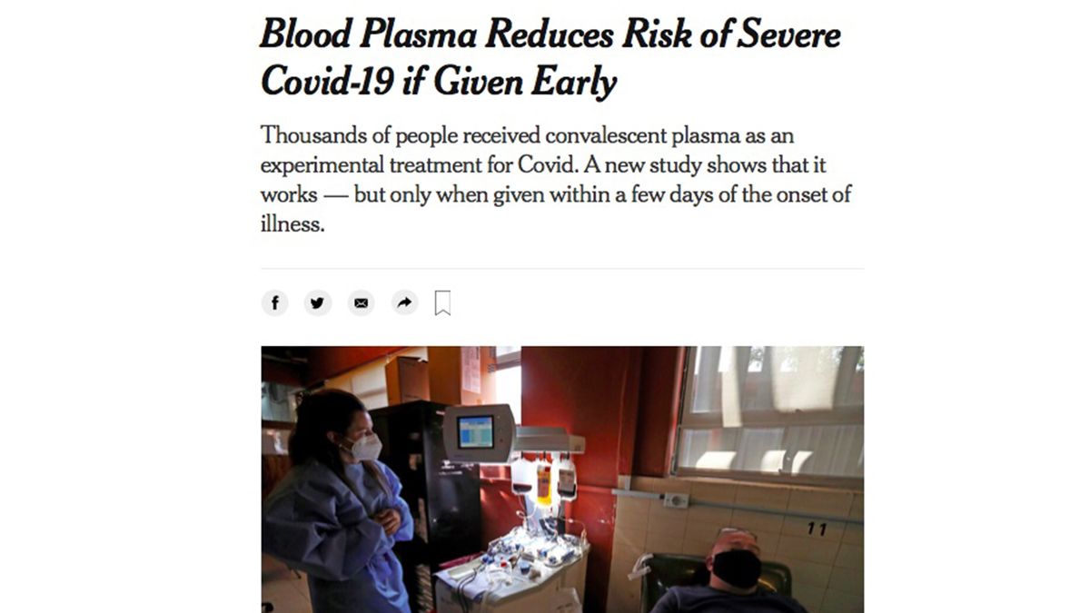 La nota publicada en el diario The New York Times.