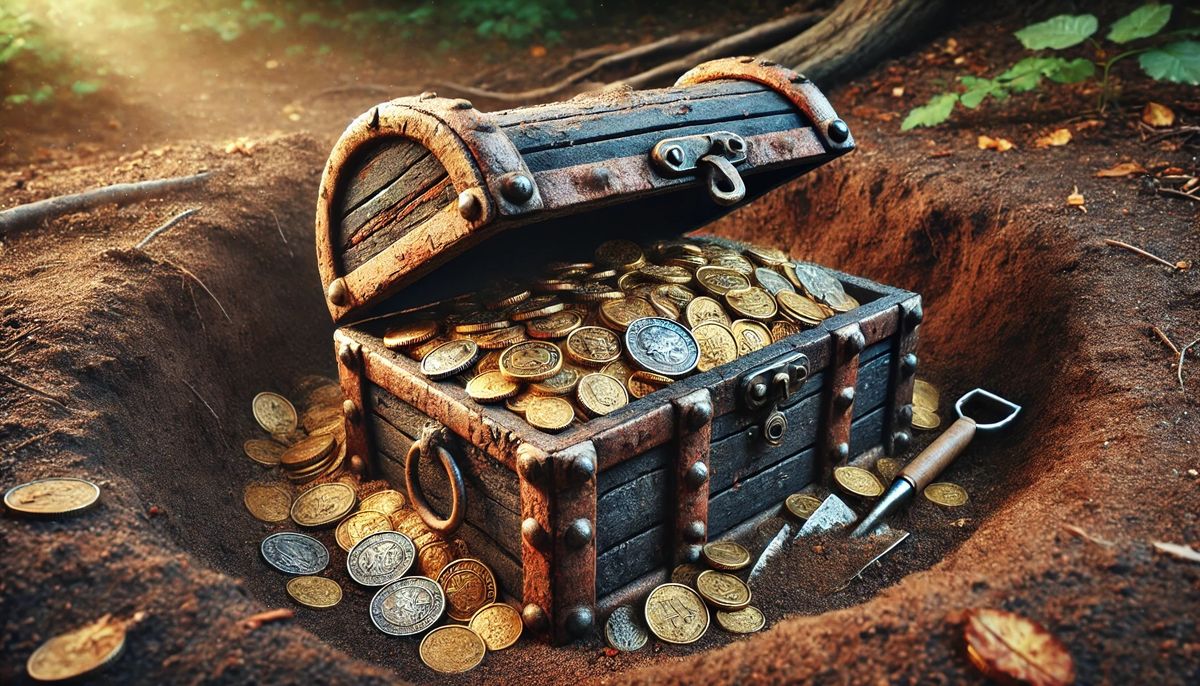 Encontrar un tesoro enterrado es el sueño de muchas personas.