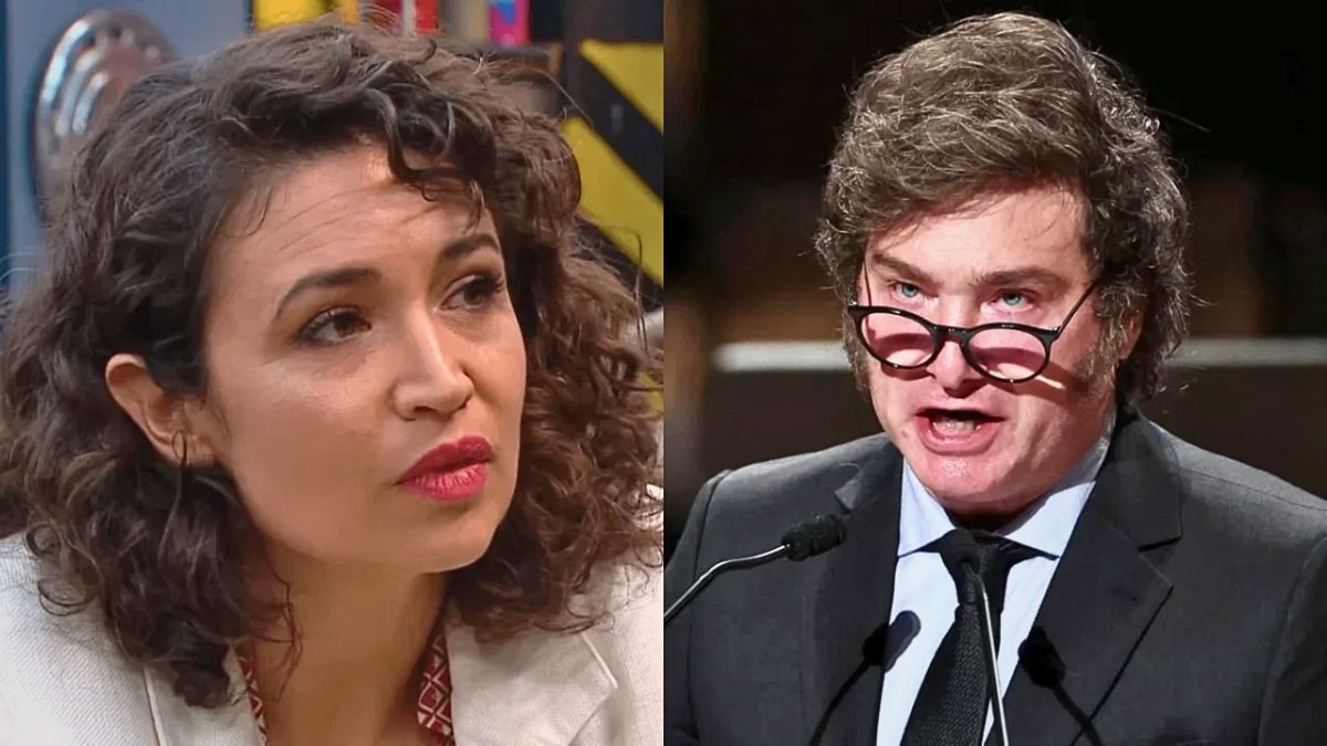 Julia Mengolini y Javier Milei en medio de denuncias cruzadas.