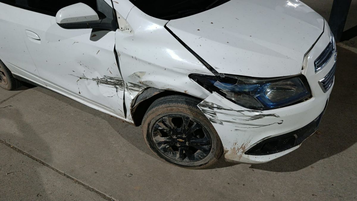 Así quedó uno de los autos. Así quedó uno de los autos.