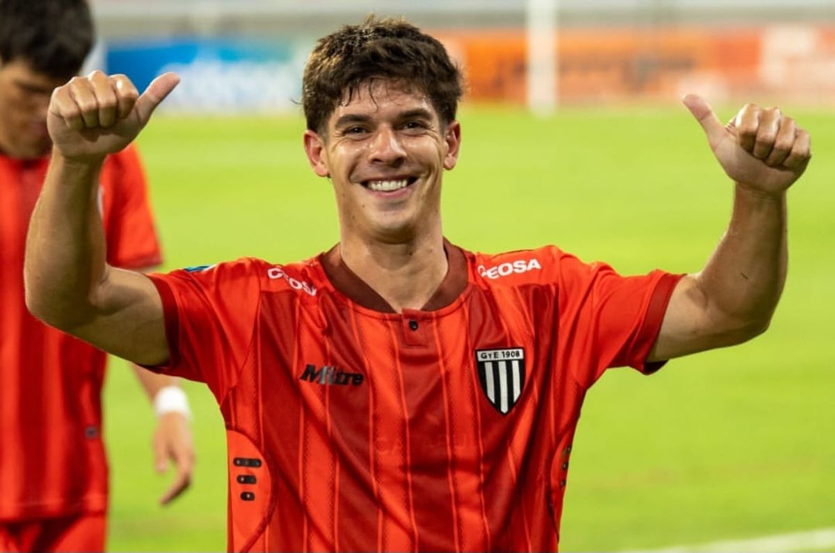 Luciano Cingolani tras el triunfo de Gimnasia y Esgrima en su debut en Primera Divisi&oacute;n. Foto: Gentileza Prensa Gimnasia y Esgrima.&nbsp;