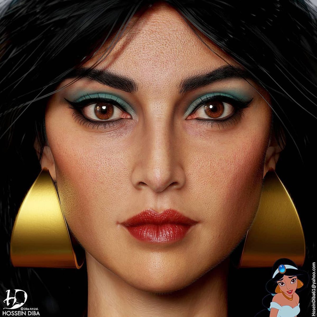 Princesa Jasmine, según la Inteligencia Artificial en la vida real. Princesa Jasmine, según la Inteligencia Artificial en la vida real.
