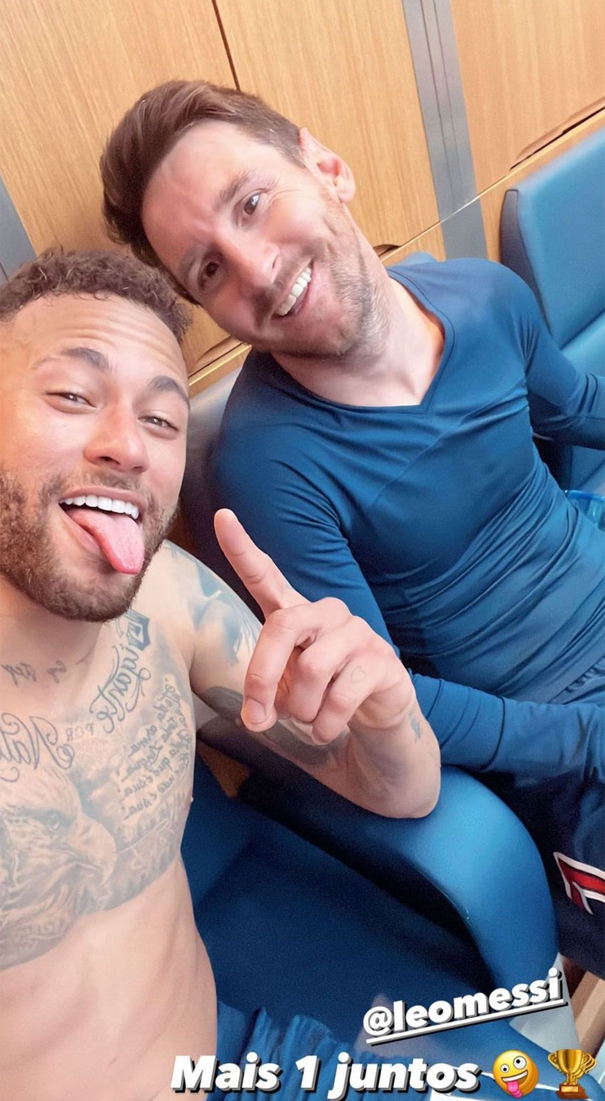 El PSG campeón: Messi se sacó una selfie con Neymar tras el título que ...