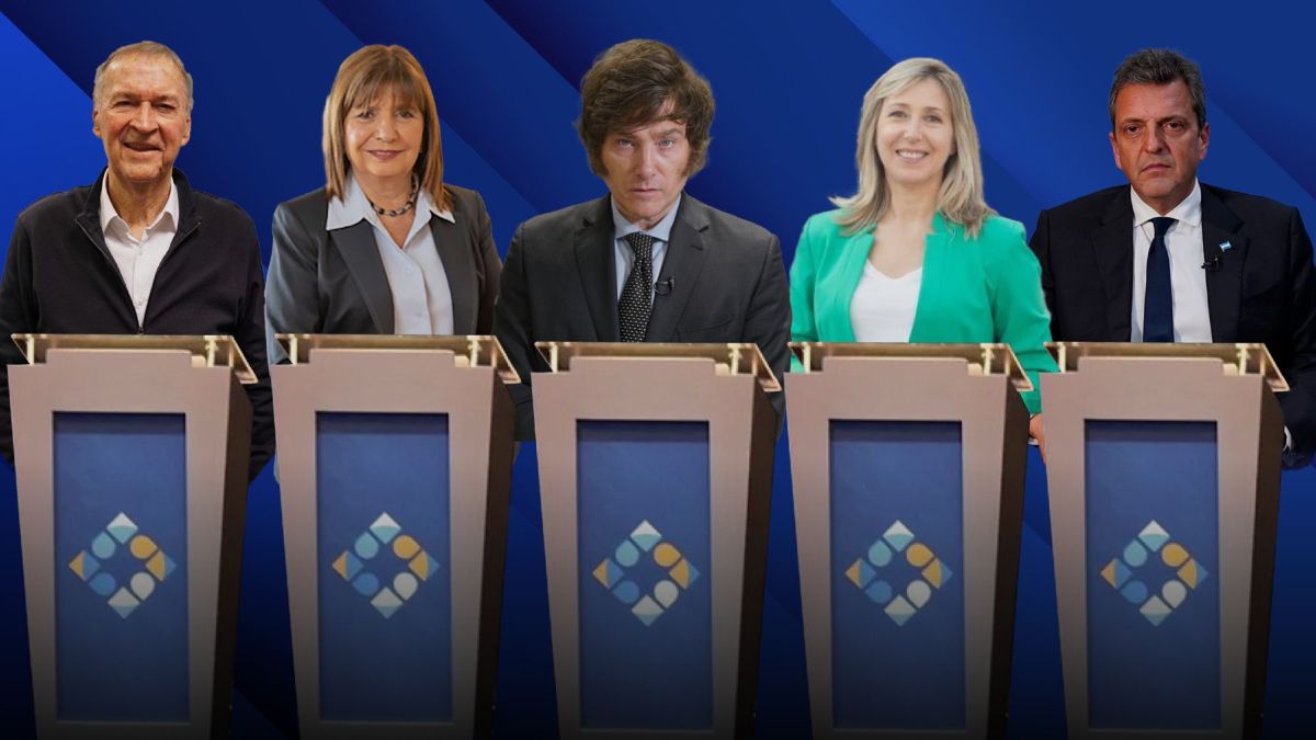 Los candidatos a la presidencia de la Argentina.