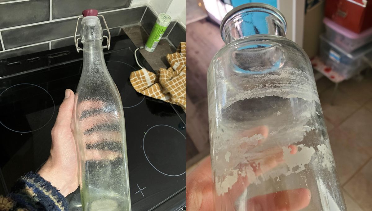 Cómo limpiar una botella de vidrio muy angosta: gracias a un truco casero