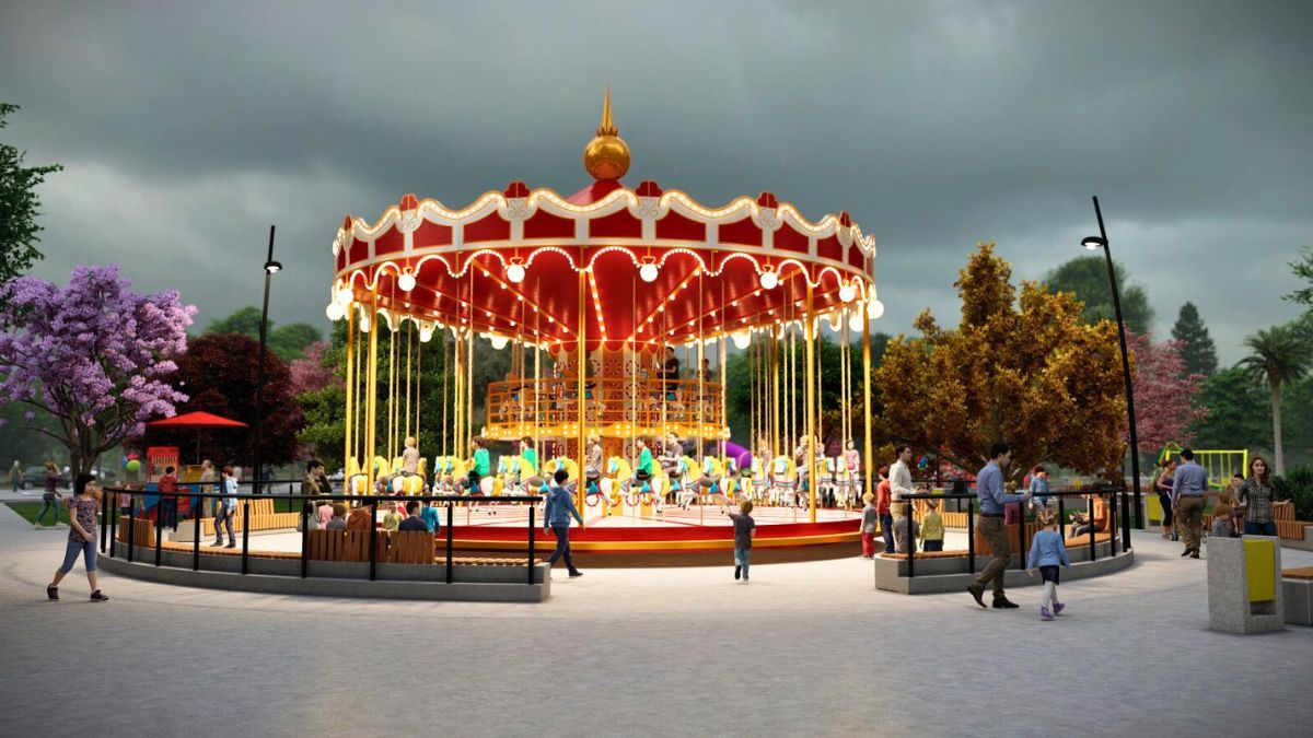 Revelaron cómo quedará la Calesita del parque San Martín tras la renovación millonaria