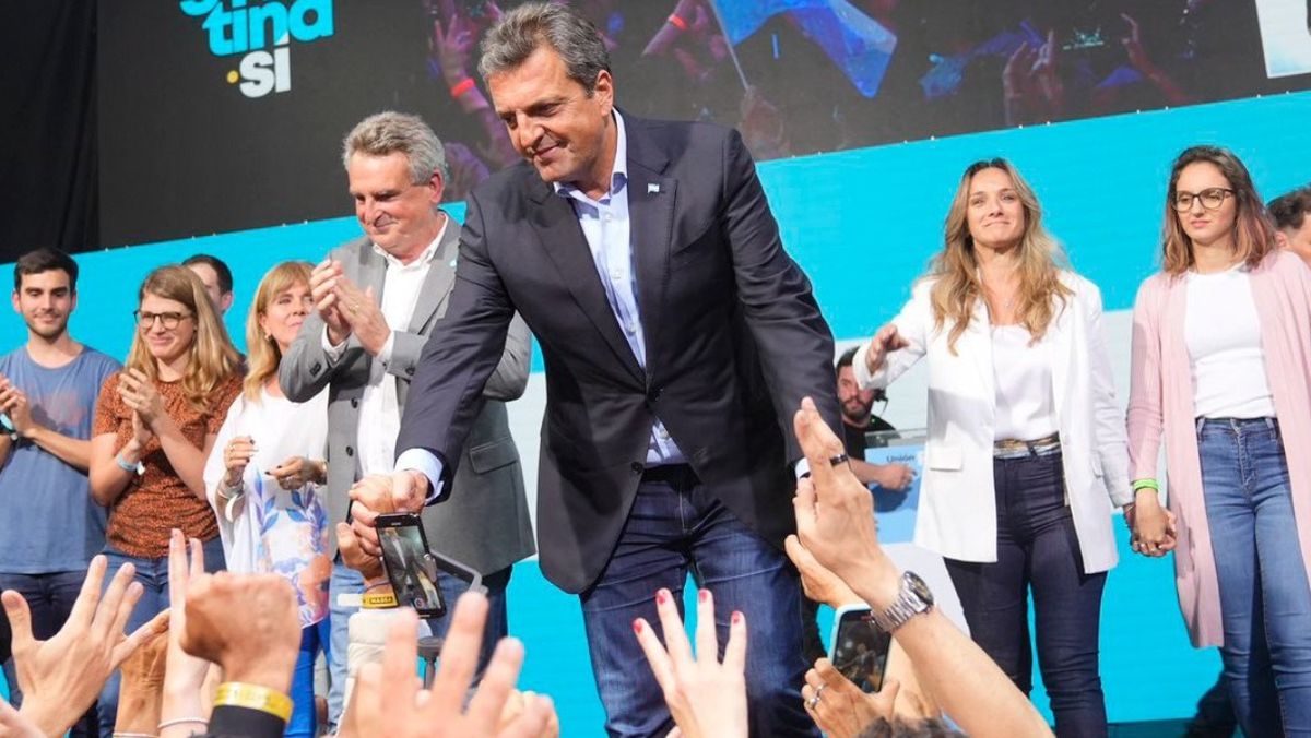 Sergio Massa tras conocer los resultados del domingo.&nbsp;