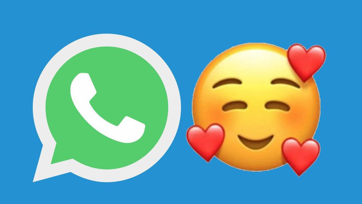 WhatsApp qu significa la carita rodeada de corazones