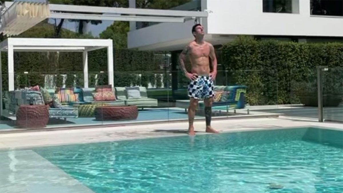 Messi: regreso a Barcelona, pileta y el baile de Antonela