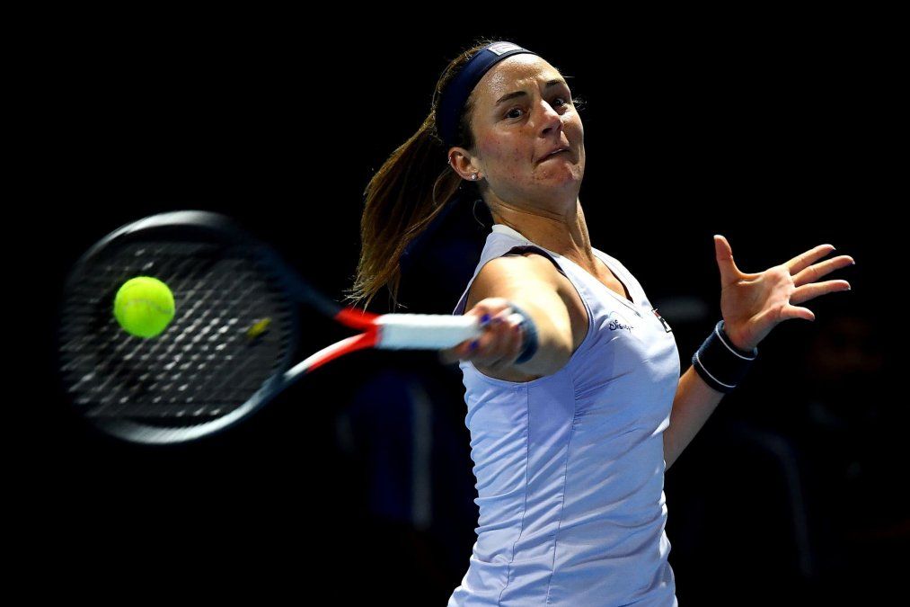 Nadia Podoroska, la única argentina en el Abierto de Australia.