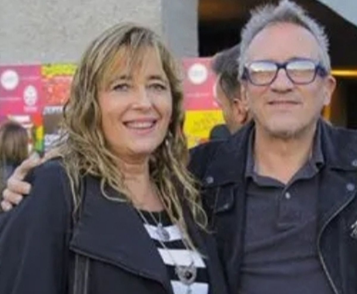 Un recuerdo: Viviana y Marciano Cantero en un recital de Los Decadentes.