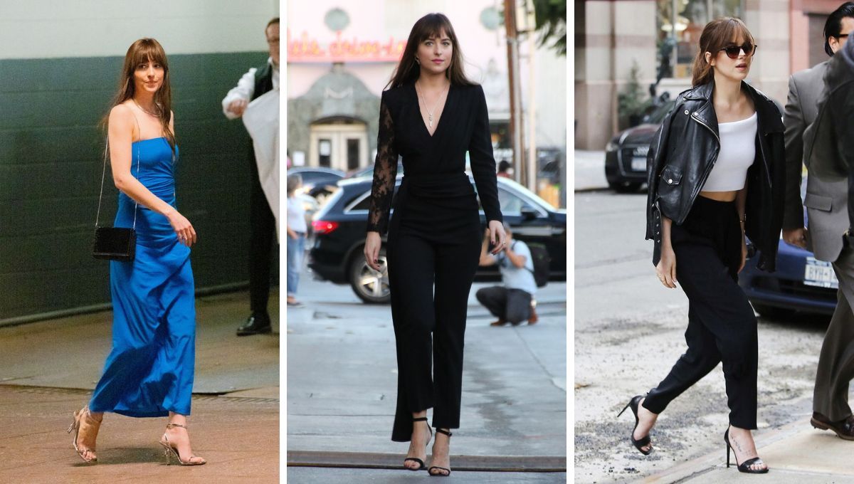 Dakota Johnson luciendo sandalias. Dakota Johnson luciendo sandalias. 