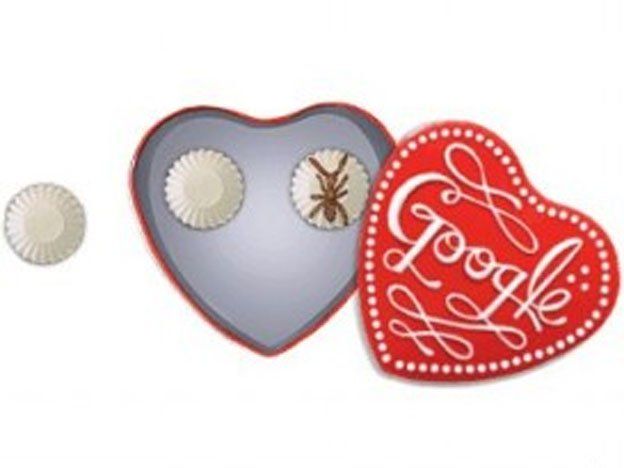 Llegó el día de los enamorados y Google te deja hacer tu caja de bombones con su Doodle