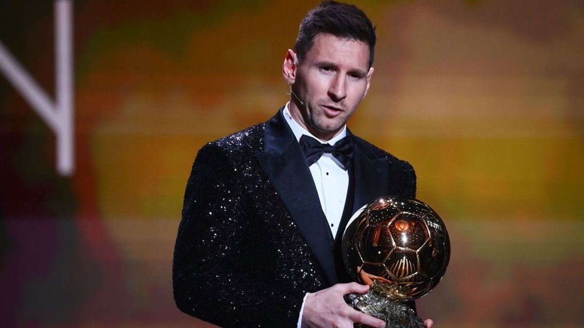Lionel Messi recibió su séptimo Balón de Oro