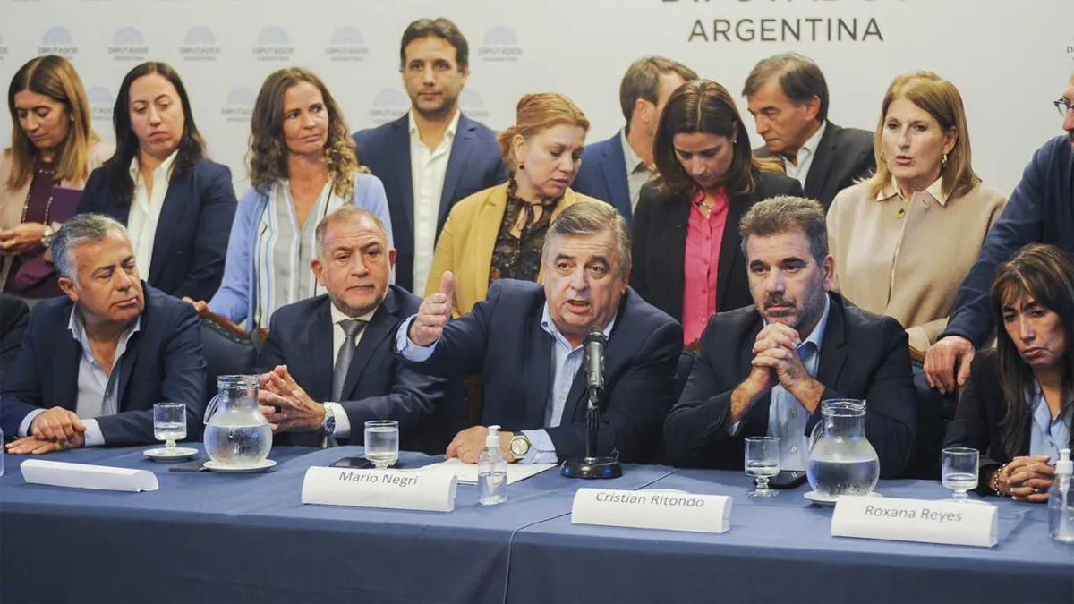 Alfredo Cornejo y el resto de Juntos por el Cambio calificaron a la división del oficialismo en el Senado como un acto
