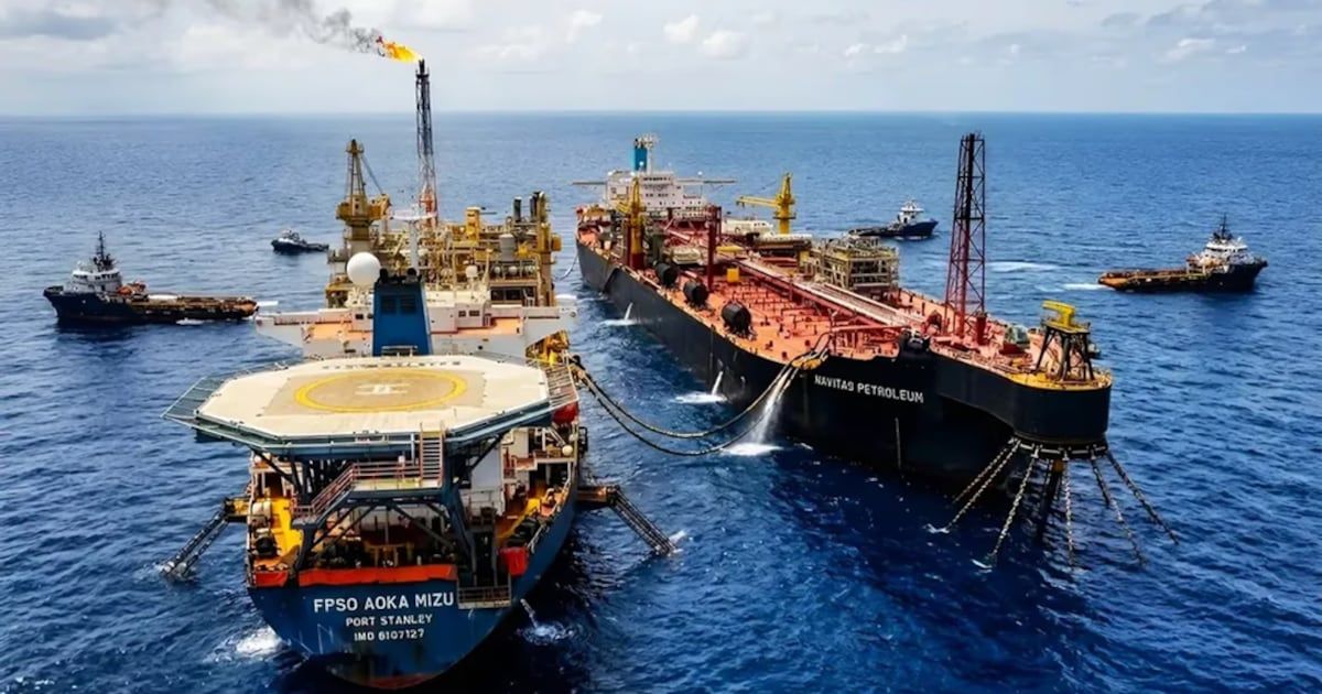 La explotación de petróleo en las Malvinas generó el reclamo argentino y ahora define el Tribunal del Mar. Foto: archivo. La explotación de petróleo en las Malvinas generó el reclamo argentino y ahora define el Tribunal del Mar. Foto: archivo. 