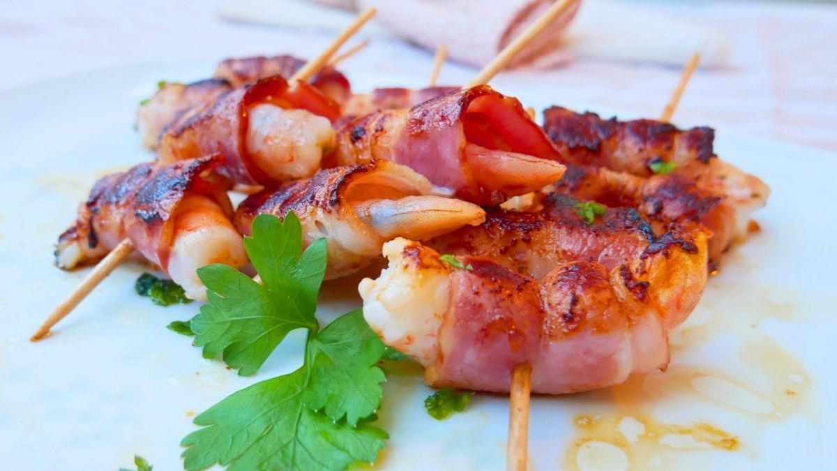 Cómo hacer Langostinos con panceta: un aperitivo de lujo crujiente y dorado en solo 15 minutos