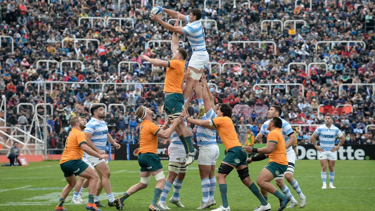 Los Pumas jugaron con Australia en Mendoza, en 2022.